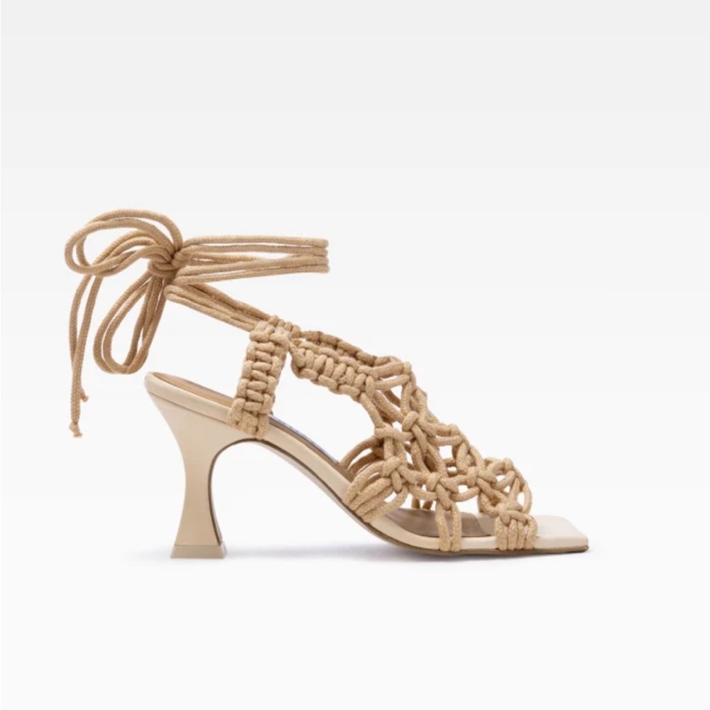 New! MIISTA ‘Braided Rope Ankle Tie’ Sandals